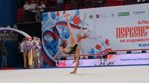 Выступление Ксении Савиновой на первенстве России 2024 со скакалкой