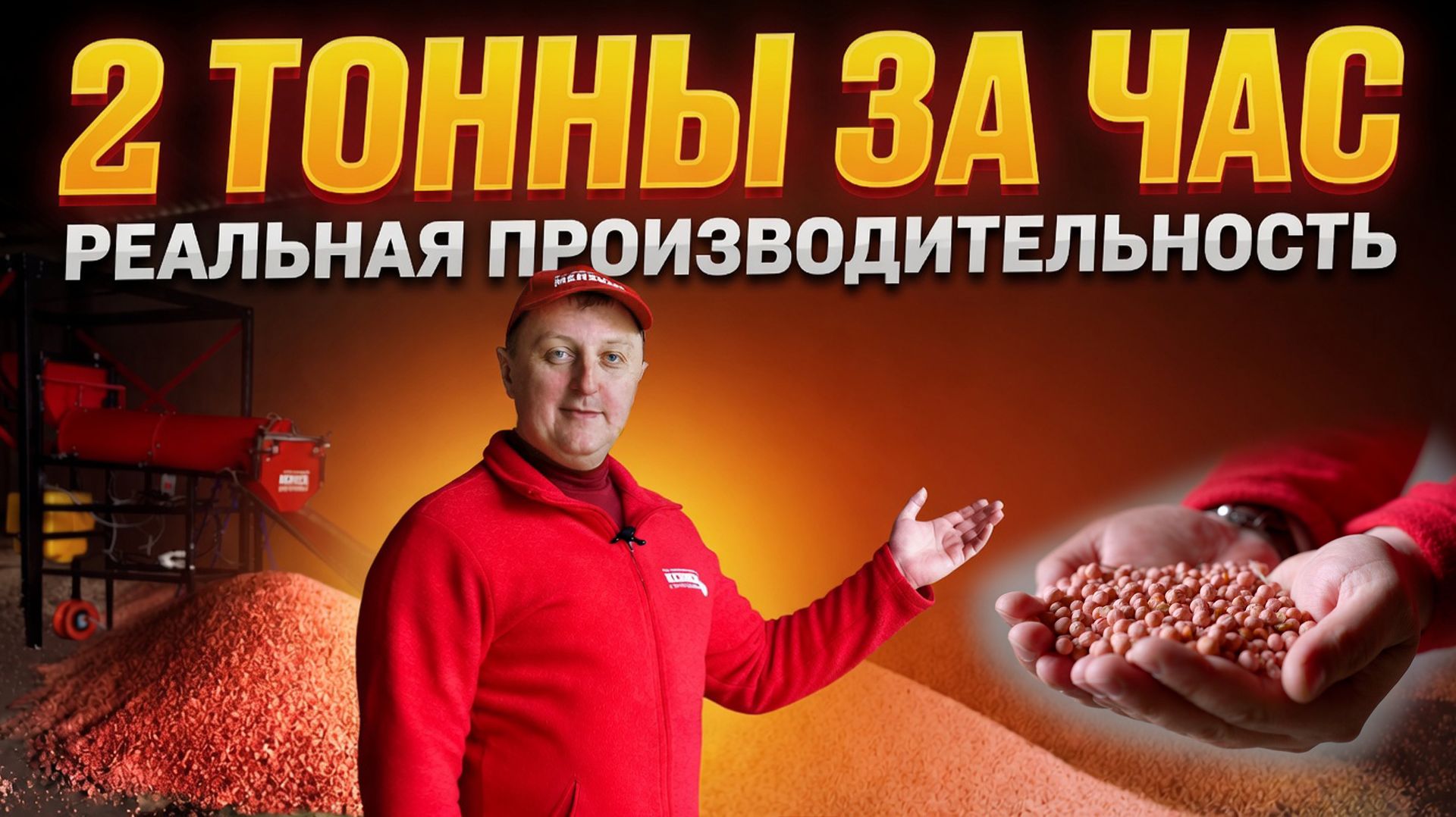 Как за 1 час обработать две тонны семян гороха? ППС-2000 Медвед в деле