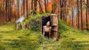 Строю теплое убежище для выживания. Земляную хижину с травяной крышей. Серия 11. Тоа