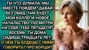Мне стыдно идти с тобой на корпоратив! Заявил муж. Через час его коллеги не отходили от Веры.