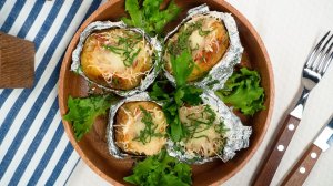 Фаршированный картофель в духовке