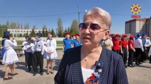 Марш правнуков освободителей: чебоксарские школьники и детсадовцы отдали дань уважения ветеранам