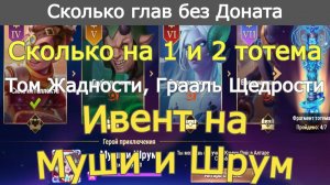 Хроники Хаоса ивент Муши и Шрум Сколько Глав без Доната, как получить тотем и 2 тотема Том Граль
