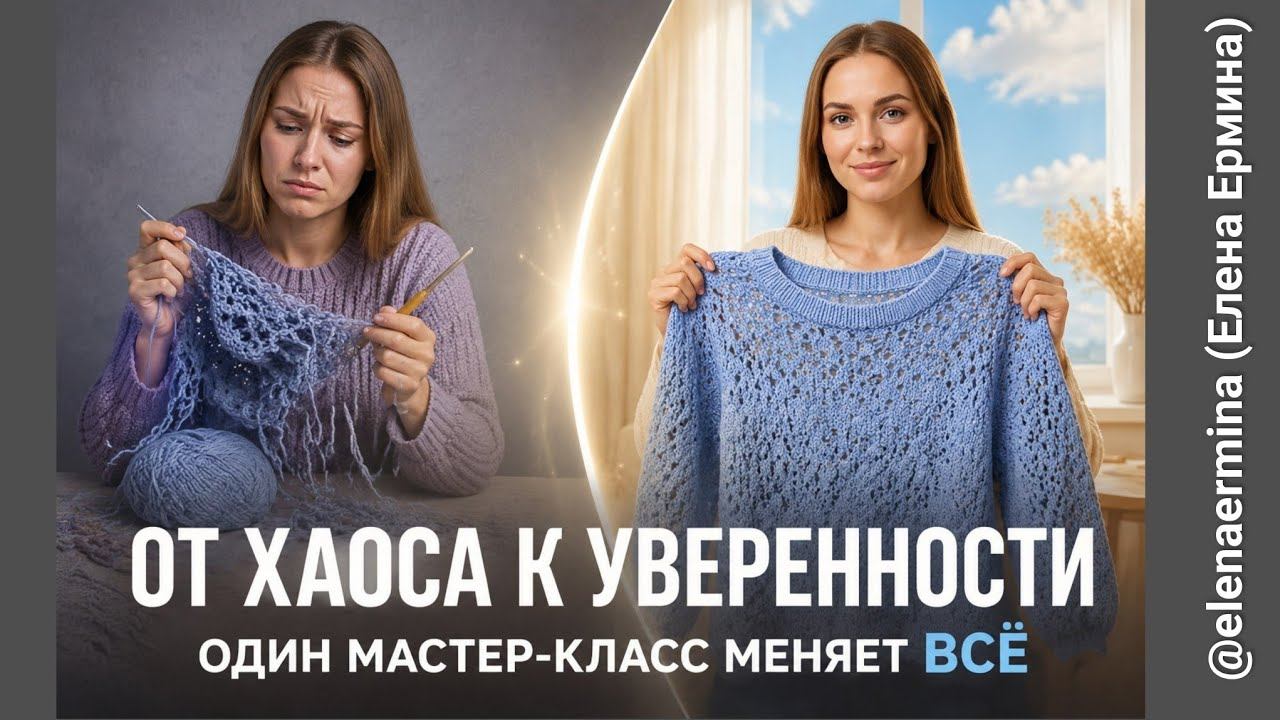 Вязать крючком легко и просто! Новый мастер класс по вязанию