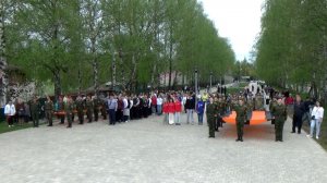 Патриотическая акция «Георгиевская лента» на Аллее Боевой Славы в городе Вязники. Съемка 08.05.2026