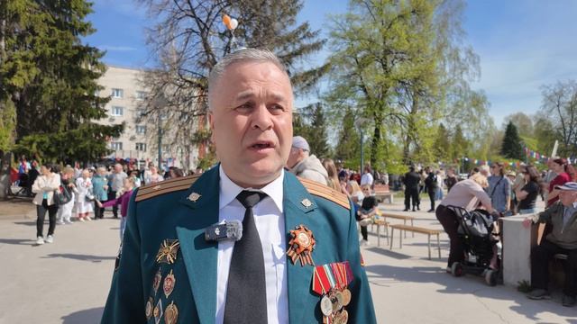 Поздравление с Днем Победы от ветерана боевых действий  Юрия Боркина и мнение о мероприятии.