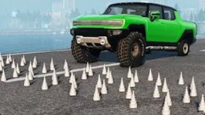 «Машины против перевернутых лежачих полицейских» №2в BeamNG Drive!