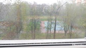 гроза с градом в Ростове!⛈️⛈️⛈️