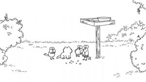 KITTEN VS BIRDS