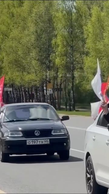 Студенты КГУ приняли участие в автопробеге «81 год Победы»