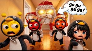 Страшная игра в прятки в Рождественскую ночь с 🎅 Санта - Гугу Гага | Анимация Спрунки