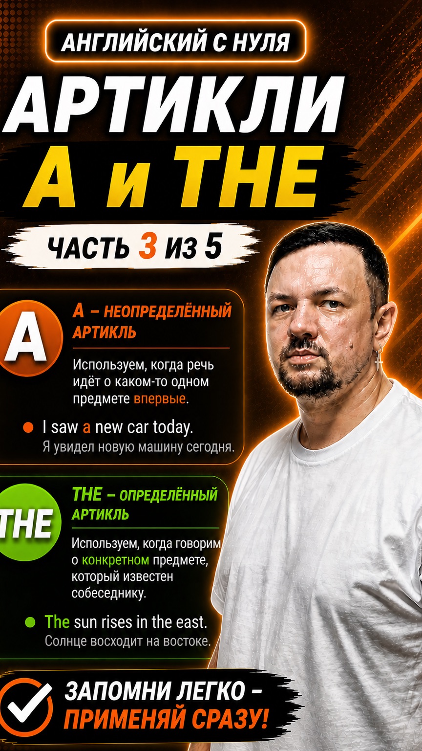 Английский язык с нуля. Артикли. Часть 3