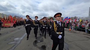 Торжественным шествием «Бессмертного полка» встретили братчане День Великой Победы
