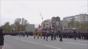 Торжественное шествие. 81 год со дня  Победы в ВОВ. г.Ачинск. 09.05.26г. Автор видео Елена Цыганова.