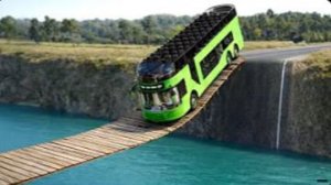 Испытание «Машины против подвесного моста» №11 в BeamNG Drive!