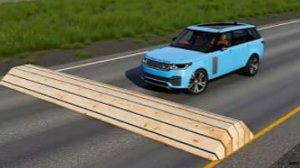 «Машины против нереальных лежачих полицейских» №4 в BeamNG Drive!