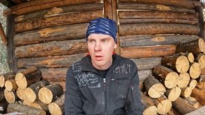 Дом под землей - неожиданный гость - шторм в лесу