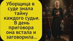 Уборщица в суде знала тайну каждого судьи. В день приговора она встала и заговорила...