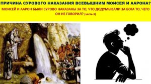 ПРИЧИНА СУРОВОГО НАКАЗАНИЯ ВСЕВЫШНИМ МОИСЕЯ И ААРОНА? (часть 3)