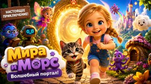 ✨ Мира и Кот Морс — Волшебный Портал и Тайна Сказочного Леса 🏰🐾 | Добрый мультфильм