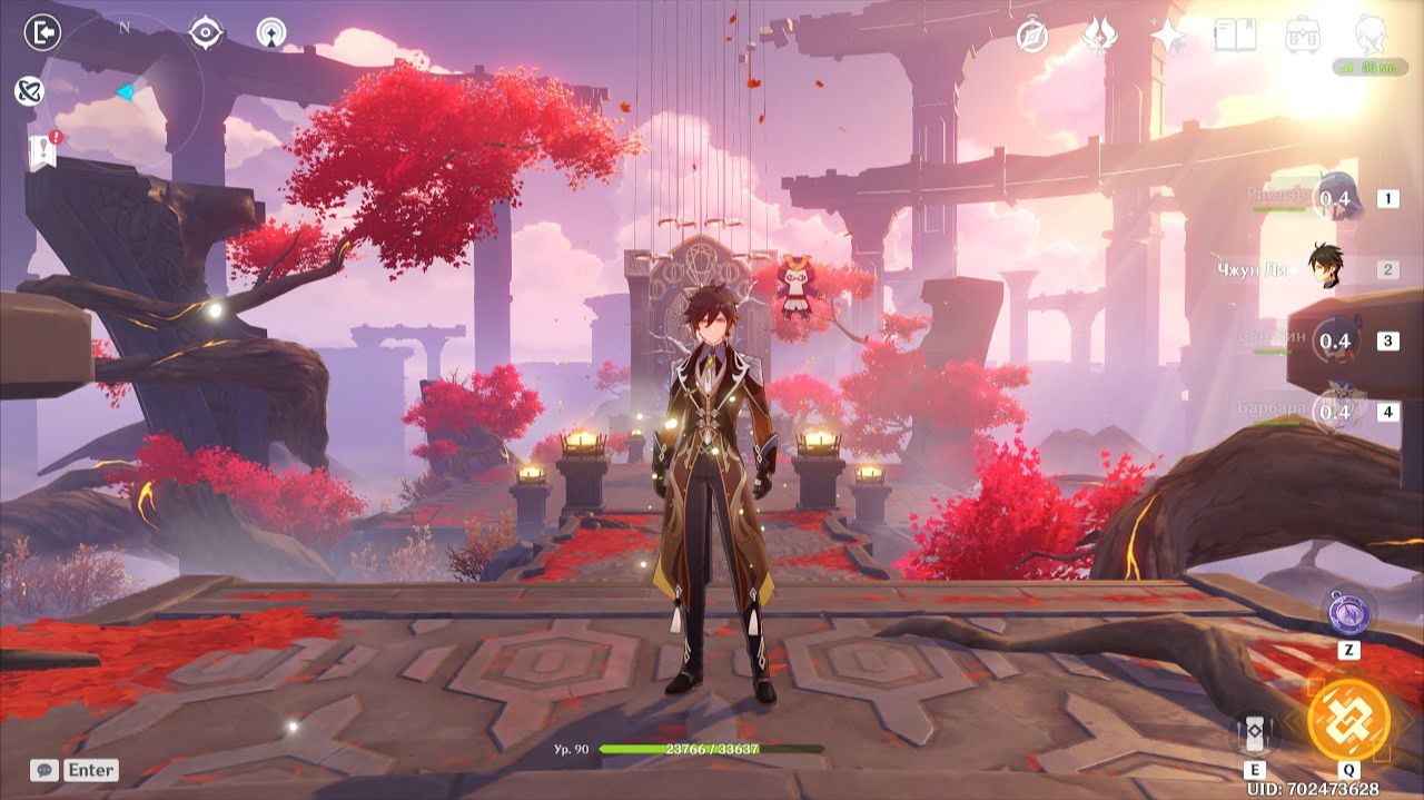 [PC] [30] Genshin Impact - Дремлющий сад: Благословения (Некрополь I-59, II-59, III-80, IV-90 Ур.)