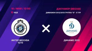 Интер Москва 12/13 -  Динамо 2012