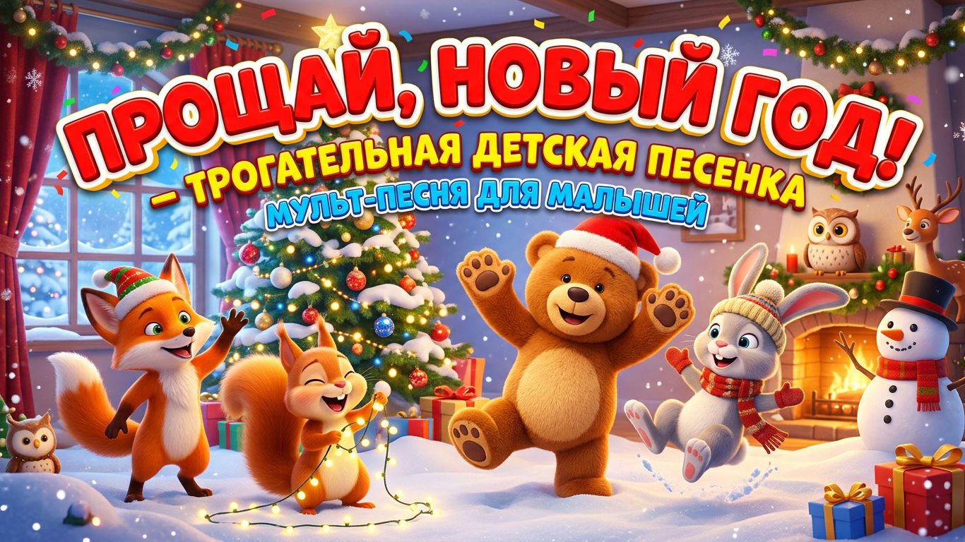 Прощай, Новый год — трогательная детская новогодняя песенка | Мульт-песня для малышей