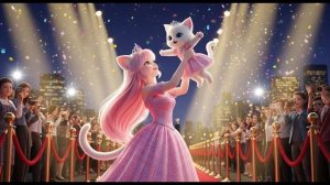Косметический челлендж котёнка: впервые в жизни! | Анимация с кошками от ИИ