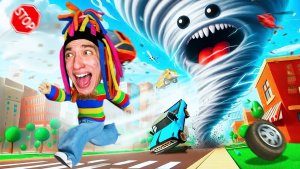 КИТАЙКА И ПОБЕГ ОТ ГИГАНТСКОГО ТОРНАДО В ROBLOX!
