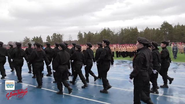 Парад Победы в селе Бердигестях