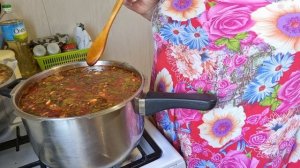 Зелёный борщ, очень вкусный!