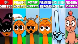 Sprunki Bi Shifted – Phase 1, Abgerny, Cool As Ice, Pyramixed & Retake All Repeat Fan Mod