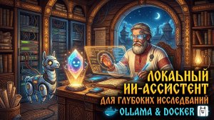 Локальный ИИ-ассистент для глубоких исследований с Ollama и Docker