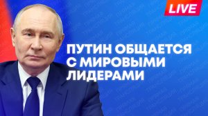 Владимир Путин проводит переговоры с главами государств в 81-ю годовщину Дня Победы