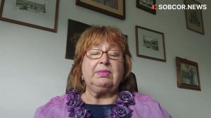 Любица Блашкова, президент словацкой ассоциации выпускников советских поздравила ветеранов с 9 Мая