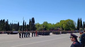 Парад Победы в столице Абхазии Сухуме 9 мая 2026 года. Начало. Открытие парада.