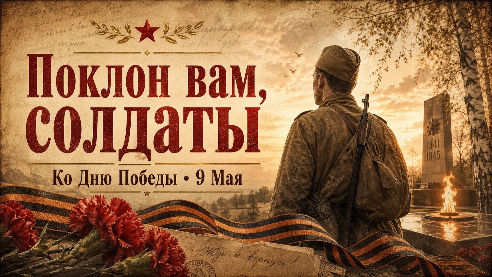 Поклон вам, солдаты — спасибо за Победу