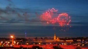Праздничный салют в Санкт-Петербурге