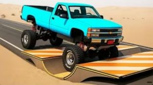«Машины против перевернутых лежачих полицейских» №21 в BeamNG Drive!