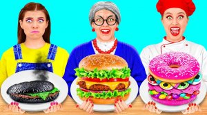 Я против кулинарного челленджа бабушки # Веселые рецепты еды BaRaDa Gold Challenge