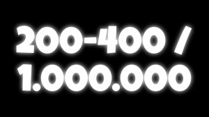 200-400 / 1.000.000 | пишу от 1 до 1.000.000 | write from 1 to 1.000.000