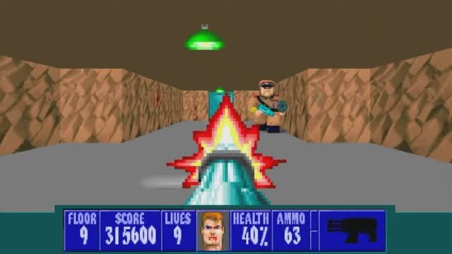 Wolfenstein 3D (All Bosses) смотреть онлайн