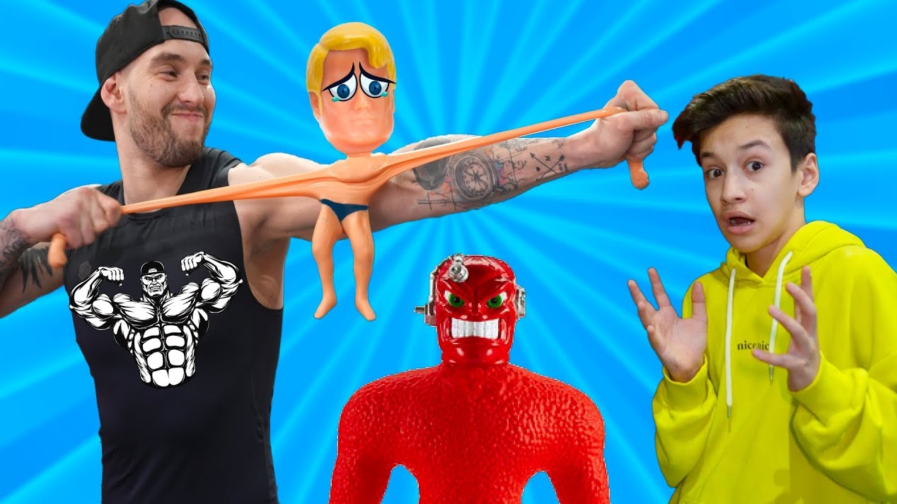 САМЫЙ СИЛЬНЫЙ ЧЕЛОВЕК В Мире Vs Непробиваемый Stretch Armstrong !