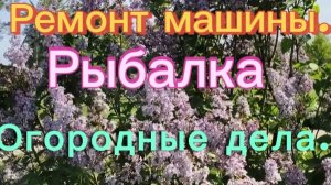 Ремонт машины.Рыбалка.Огородные дела.