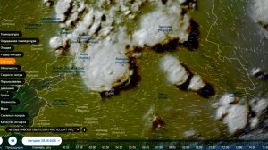 Формирование мощных грозовых облаков на юге России. Вид со спутника 08.05.2026