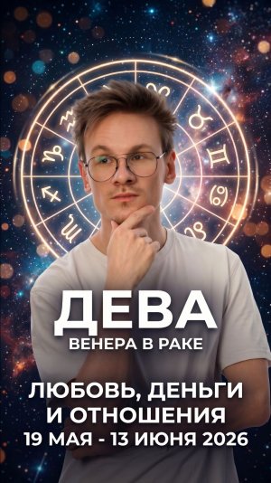 Дева гороскоп май 2026 Венера в Раке знак зодиака
