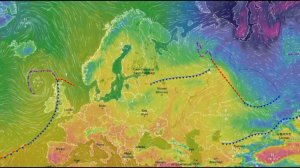 Движение воздушных масс воздуха над Европой и ЕТР за апрель 2026 года
