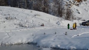 Голубое озеро в Башкирии