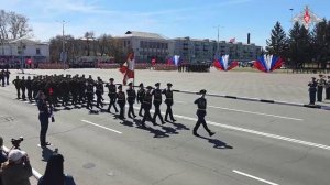 Военный парад в Белогорске