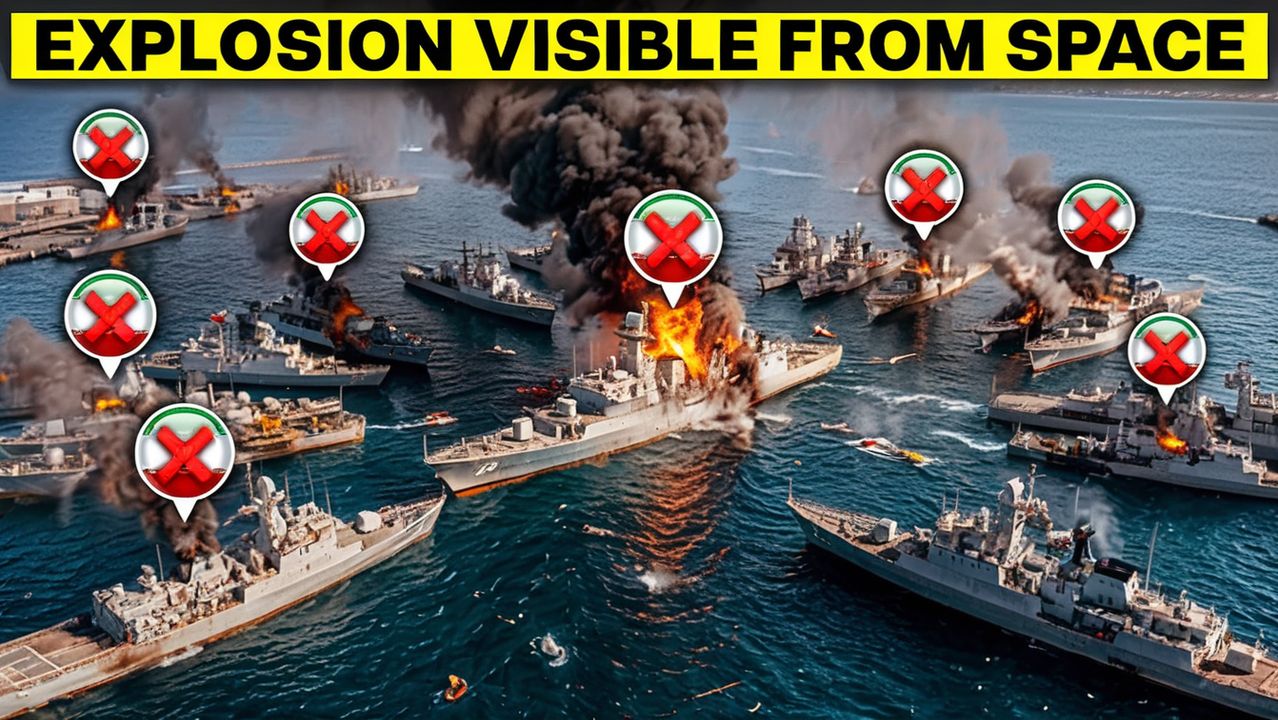 MASSIVE FIREBALL Engulfs Iranian Ports of Hormuz… EVERYTHING is GONE смотреть онлайн